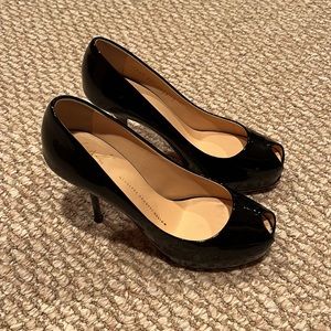 Giuseppe Zanotti Black Heels Peep Toe
Stiletto Hidden Platform 38.5